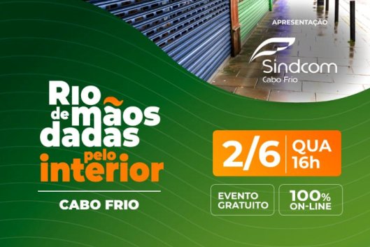 A Aciaspa e CDL apoiam evento online Rio de Mãos dadas pelo Interior